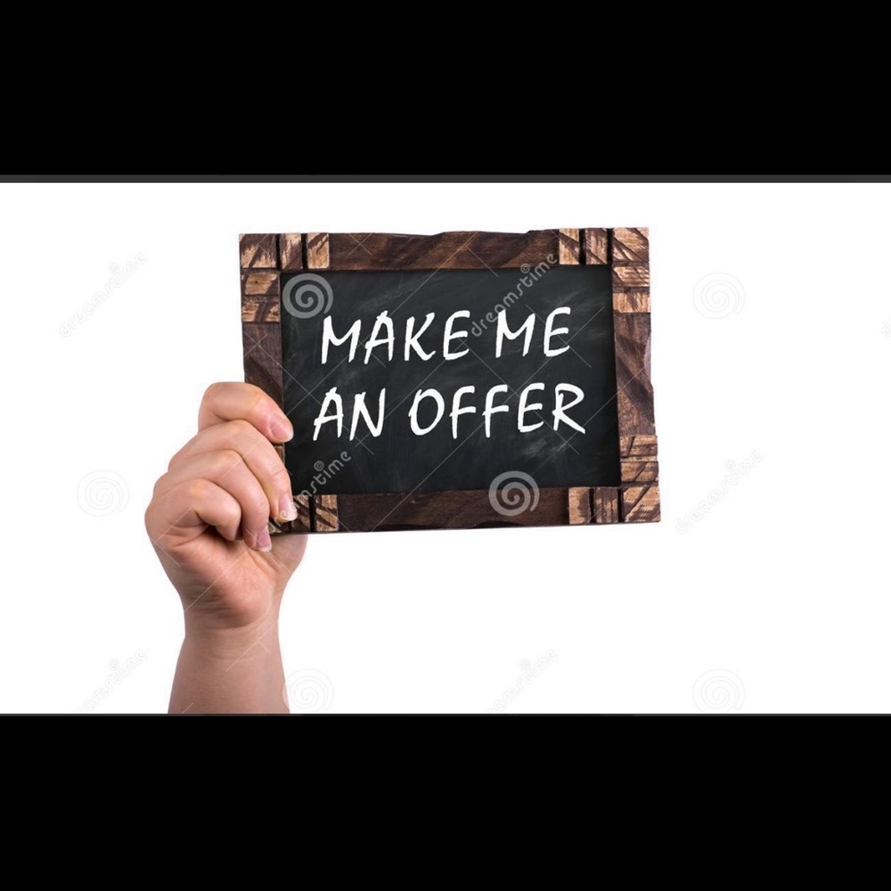 Feel free to make me an offer. Reasonable offers are welcome!!!